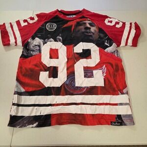 Post Game Tupac Shakur Bishop 92 Juice Movie Graphic Jersey Shirt Mens Large Red